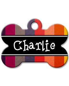 Designer Dog Name Id Tags Large Bone #012