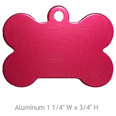 Aluminum small bone tag, double-sided